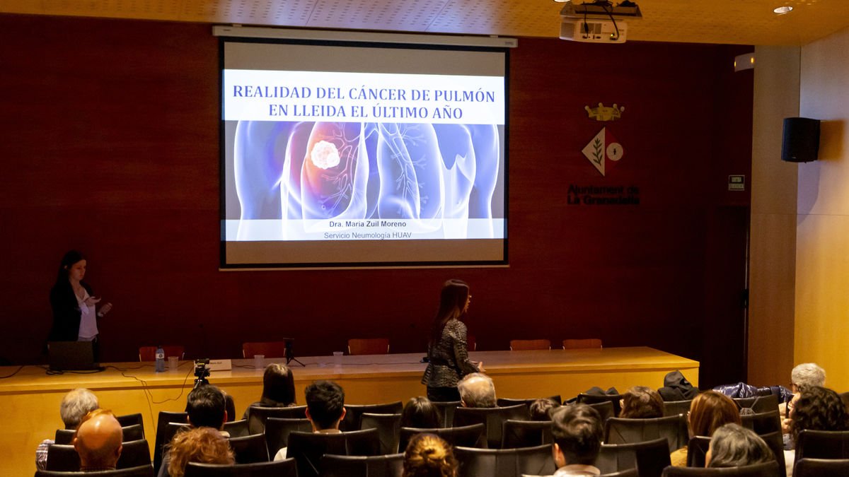 Jornada celebrada en noviembre en La Granadella sobre el programa piloto del cáncer de pulmón. - JORDI ECHEVARRIA