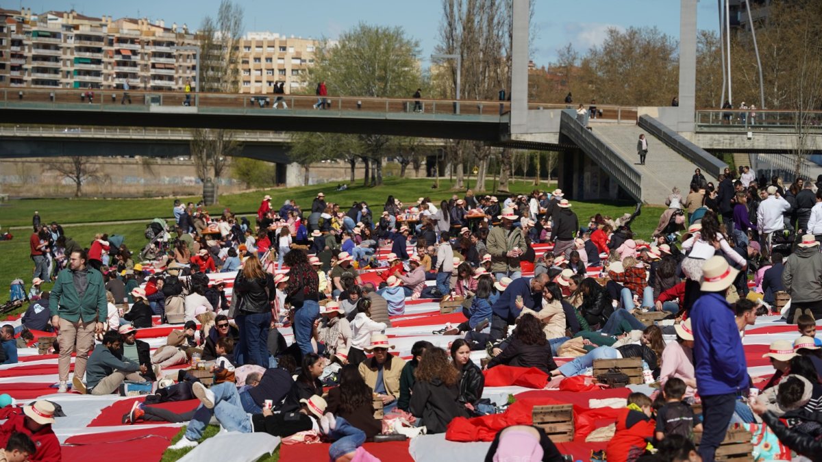 Imatges del Pícnic a la canalització del Segre a Lleida