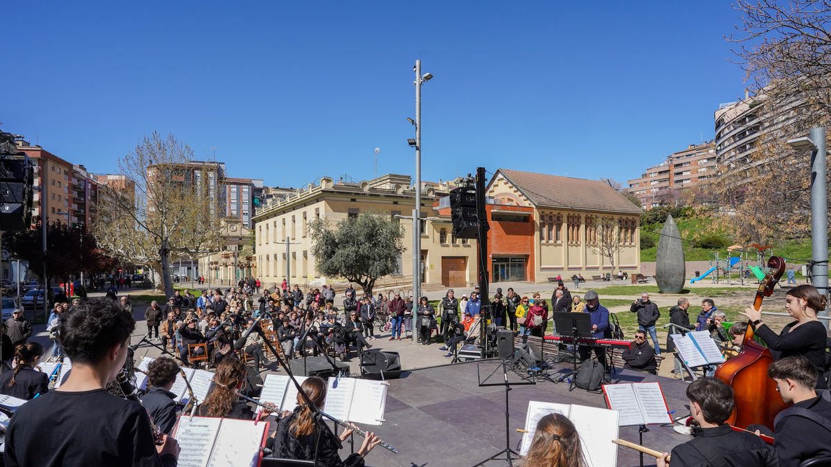 La plaça de l’Escorxador va ser un dels escenaris per als concerts del FEST 07. - JORGE AGUSTÍN