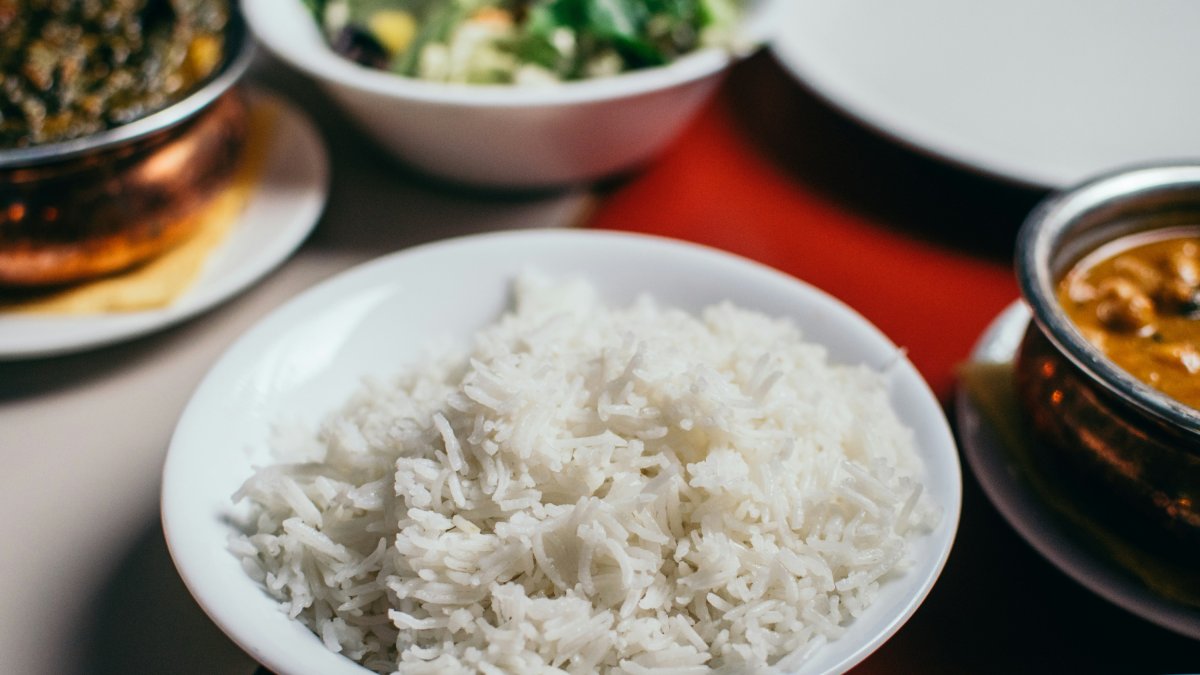 Un plato de arroz.