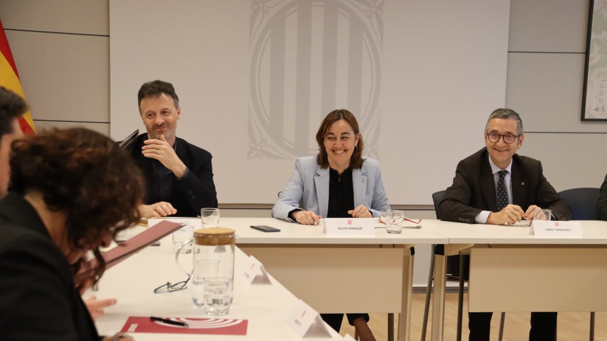 La conseller de Territorio, Vivienda y Transición Ecológica, Sílvia Paneque, durante la reunión.