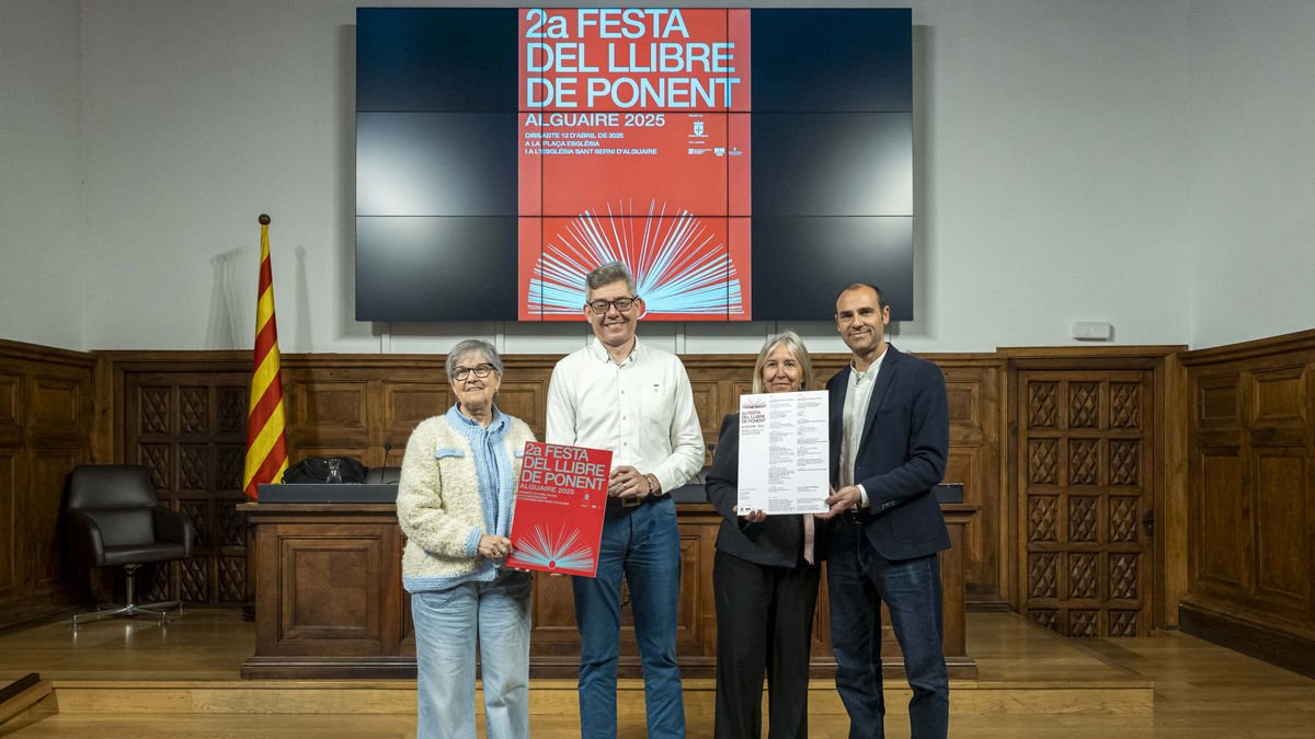 L’IEI va acollir la presentació ahir de la Festa del Llibre de Ponent. - IEI