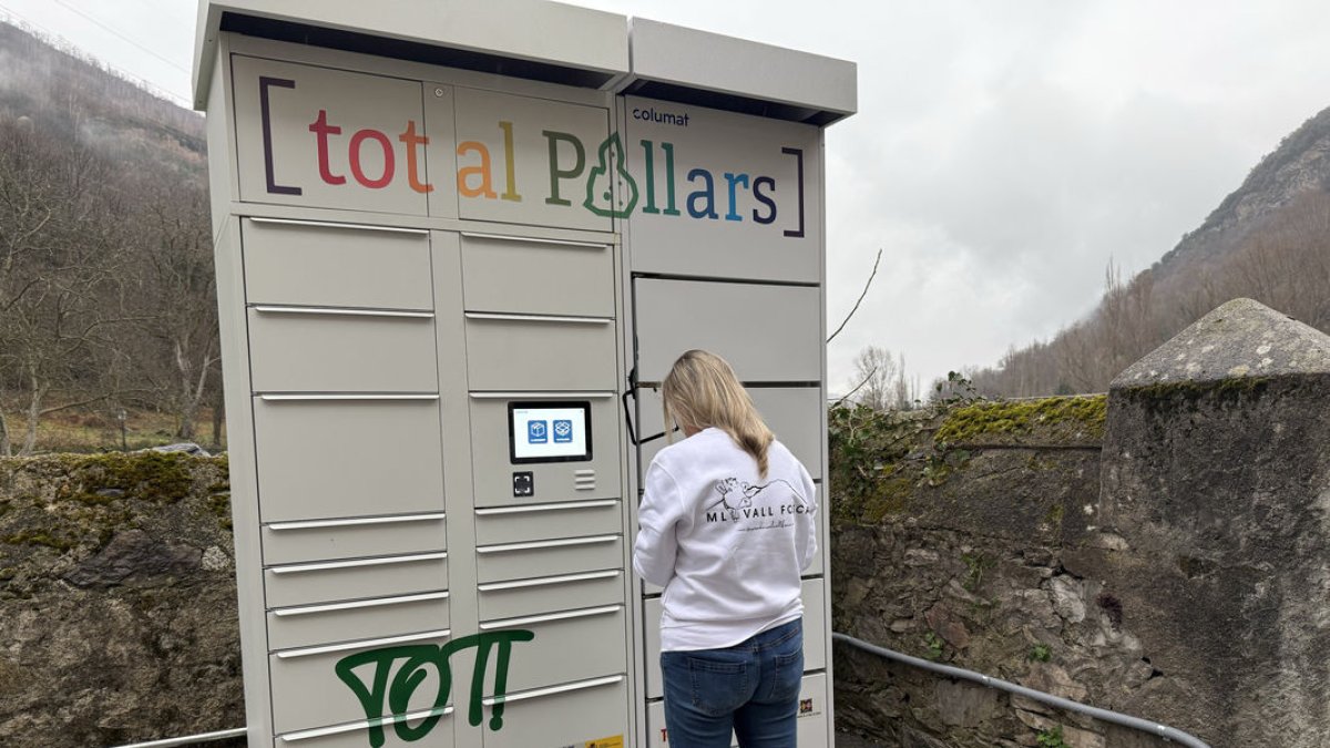 Les taquilles intel·ligents instal·lades a la Torre de Capdella. - ACN