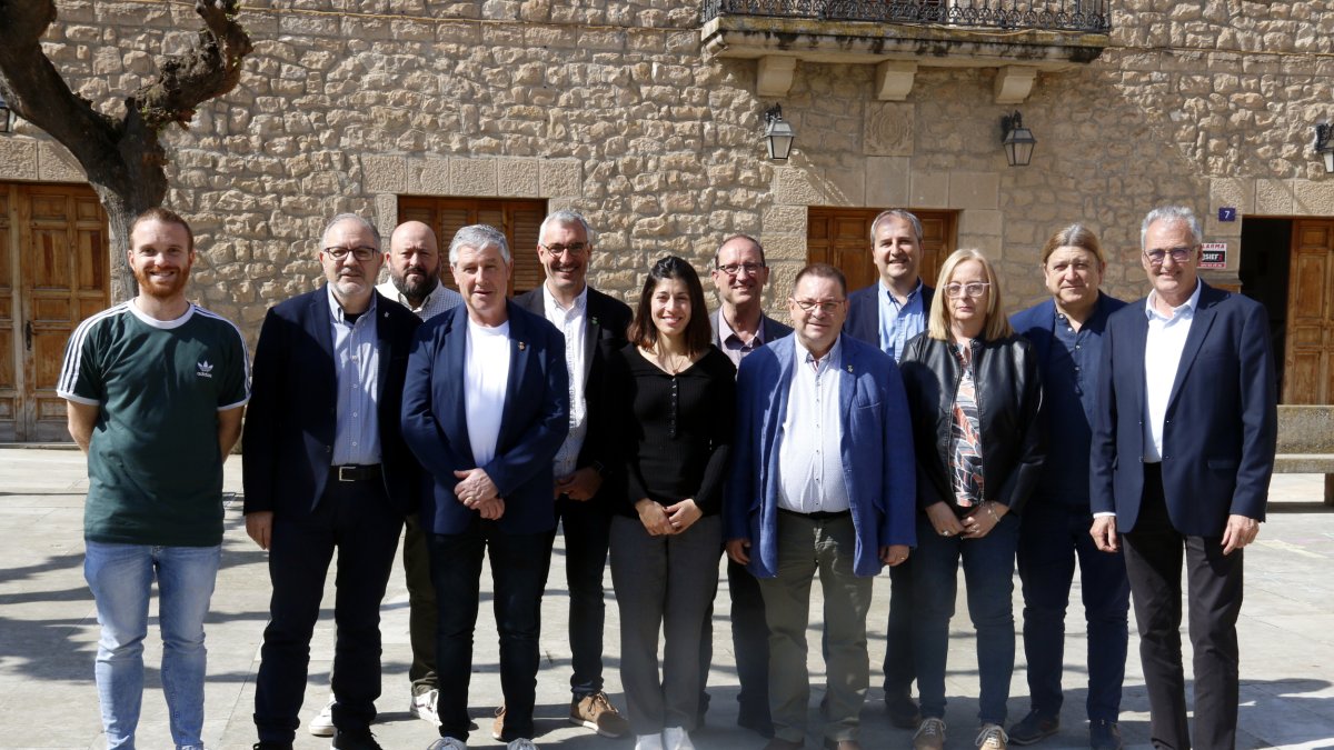 Representantes de los municipios que integran al Consorcio del Segrià Sur este miércoles.