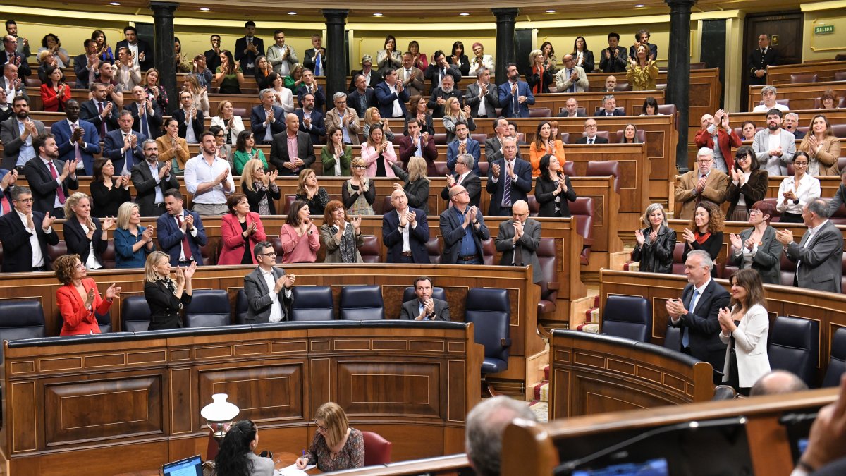 Una imatges de la sessió del Congrés aquest dijous.