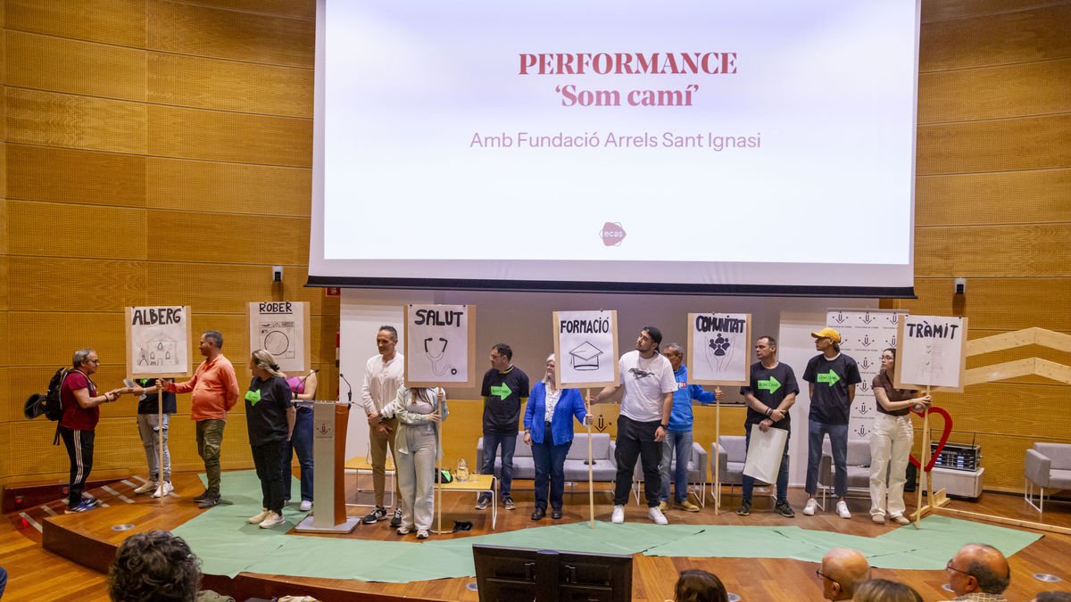 La jornada ‘Geometries de l’exclusió social: de l’habitatge a la llar’ es va celebrar al campus de Cappont. - JORDI ECHEVARRIA