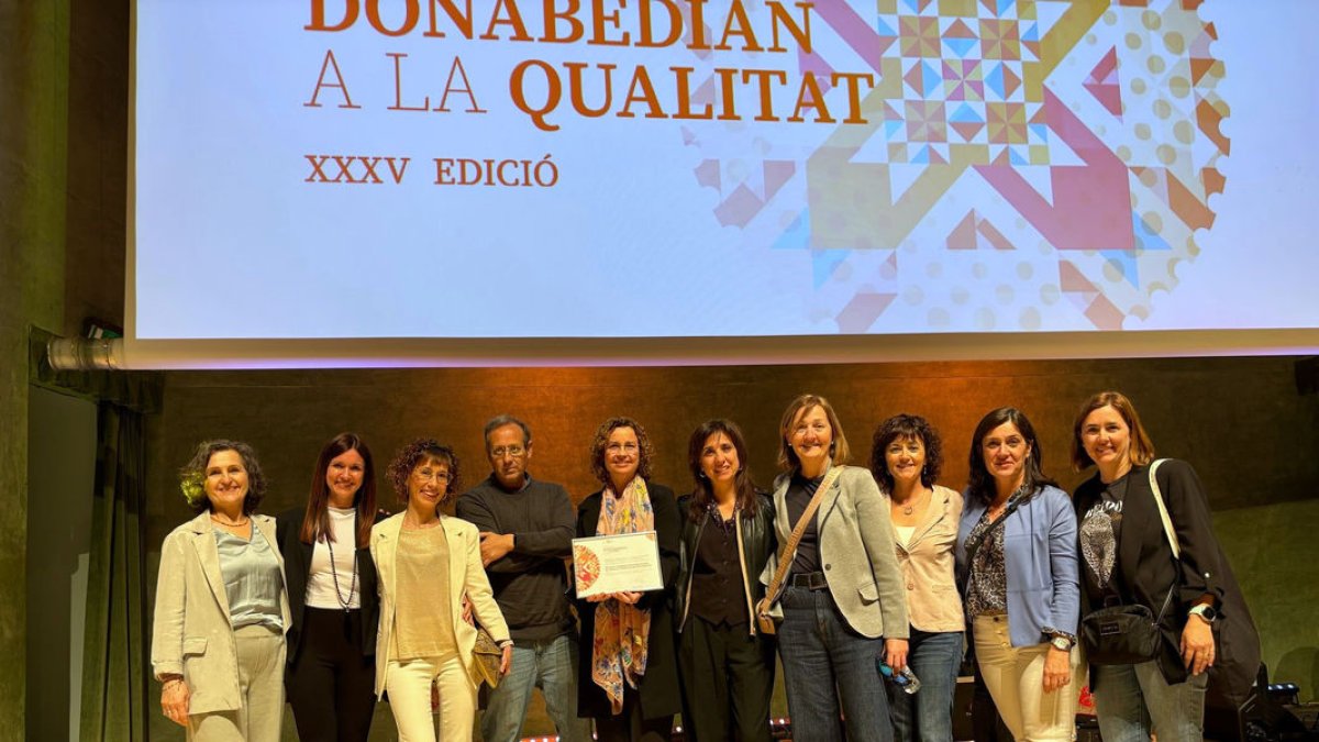 Responsables i professionals de l’Arnau i GSS, amb el premi Avedis Donabedian.