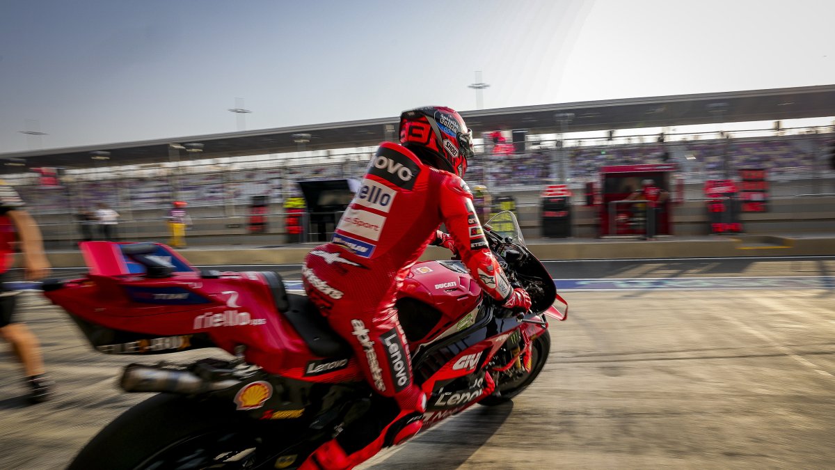 Marc Márquez este sábado en Qatar.