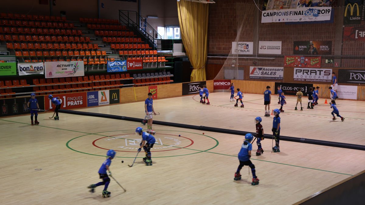 El pavelló Onze de Setembre que comparteixen hoquei, patinatge i handbol necessita una inversió de 370.000 euros. - AMADO FORROLLA