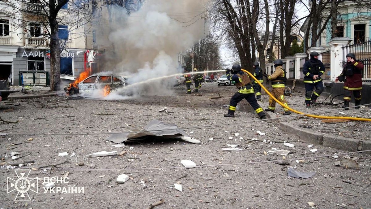 El ataque con misiles balísticos se produjo en la ciudad ucraniana de Sumi. - VOLÓDIMIR ZELENSKI