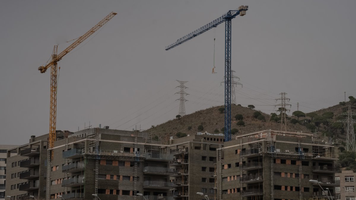 Viviendas en construcción.