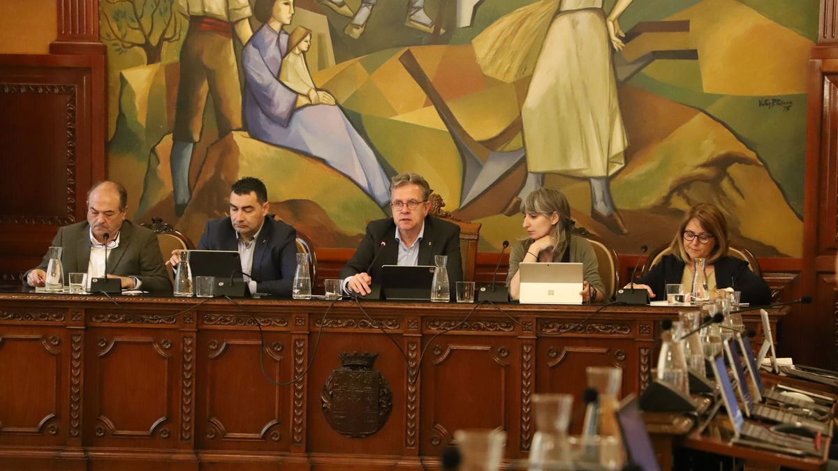 Un moment del ple de la Diputació celebrat ahir. - MAGDALENA ALTISENT