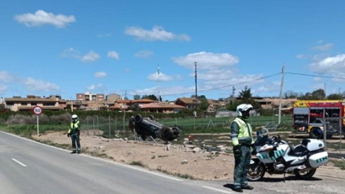 Una imatge de l'accident mortal a Altorricó.