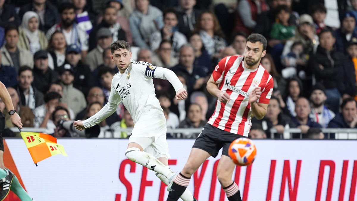Fede Valverde fue el autor del gol del Real Madrid. - EUROPA PRESS