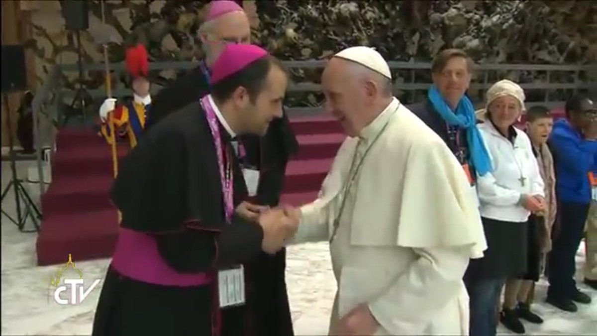 El exobispo de Solsona con el papa Francisco.