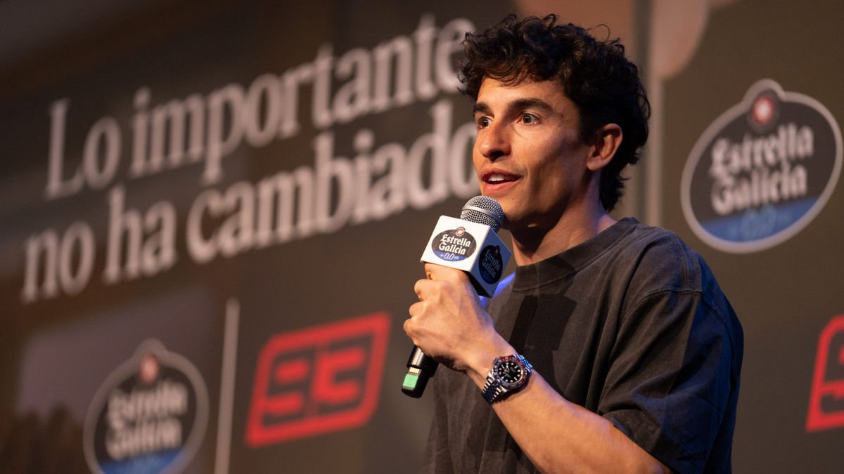 Marc Márquez, ahir durant un acte publicitari. - ESTRELLA GALICIA 0,0