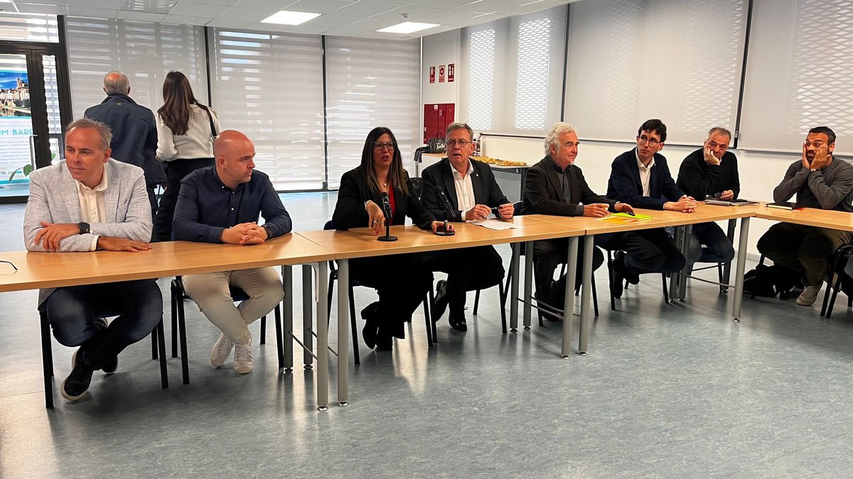 Lorena González y Joan Talarn, en la jornada en Balaguer. - PAERIA DE BALAGUER