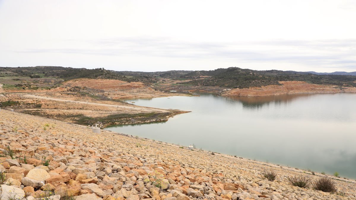 L’embassament de l’Albagés, en el curs del riu Set, emmagatzema sis hectòmetres cúbics d’aigua. - MAGDALENA ALTISENT
