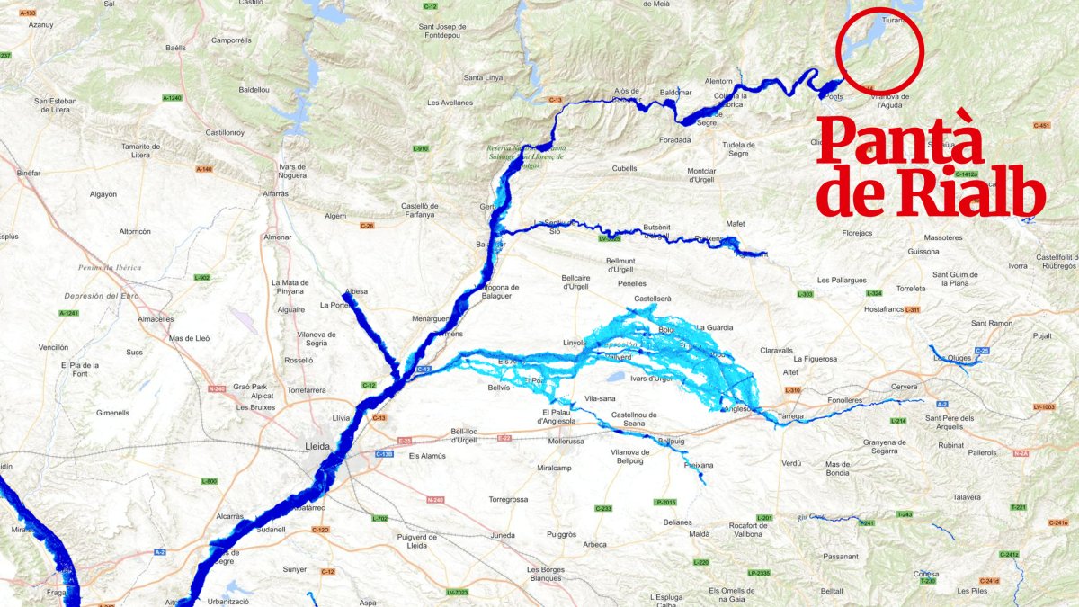 El Cecat alerta 31 municipis des de Rialb fins a Riba-roja