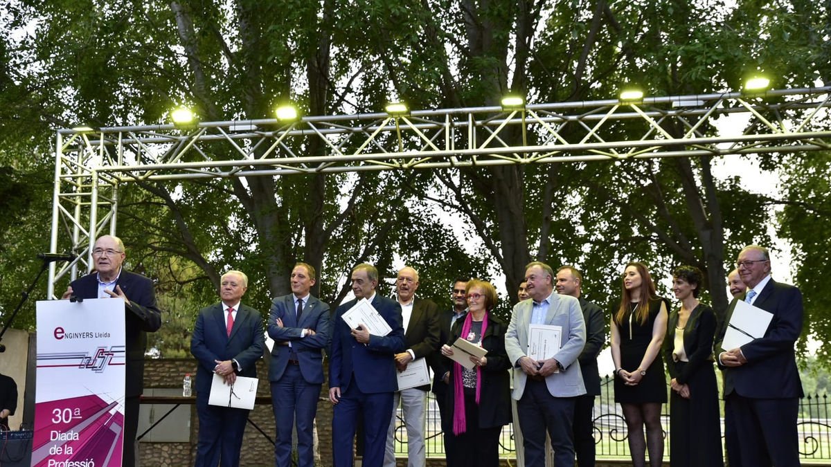 Enginyers Lleida celebró ayer su encuentro anual en el Palau de Margalef. - ENGINYERS LLEIDA
