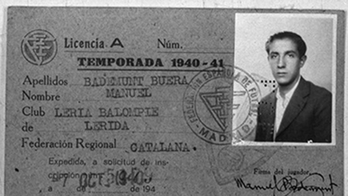 El amateur. Tras regresar a Lleida del Cadiz pasó a entrenar al filial del primer equipo de la UD Lérida. - FONS GÓMEZ VIDAL / ARXIU FOTOGRÀFIC IEI