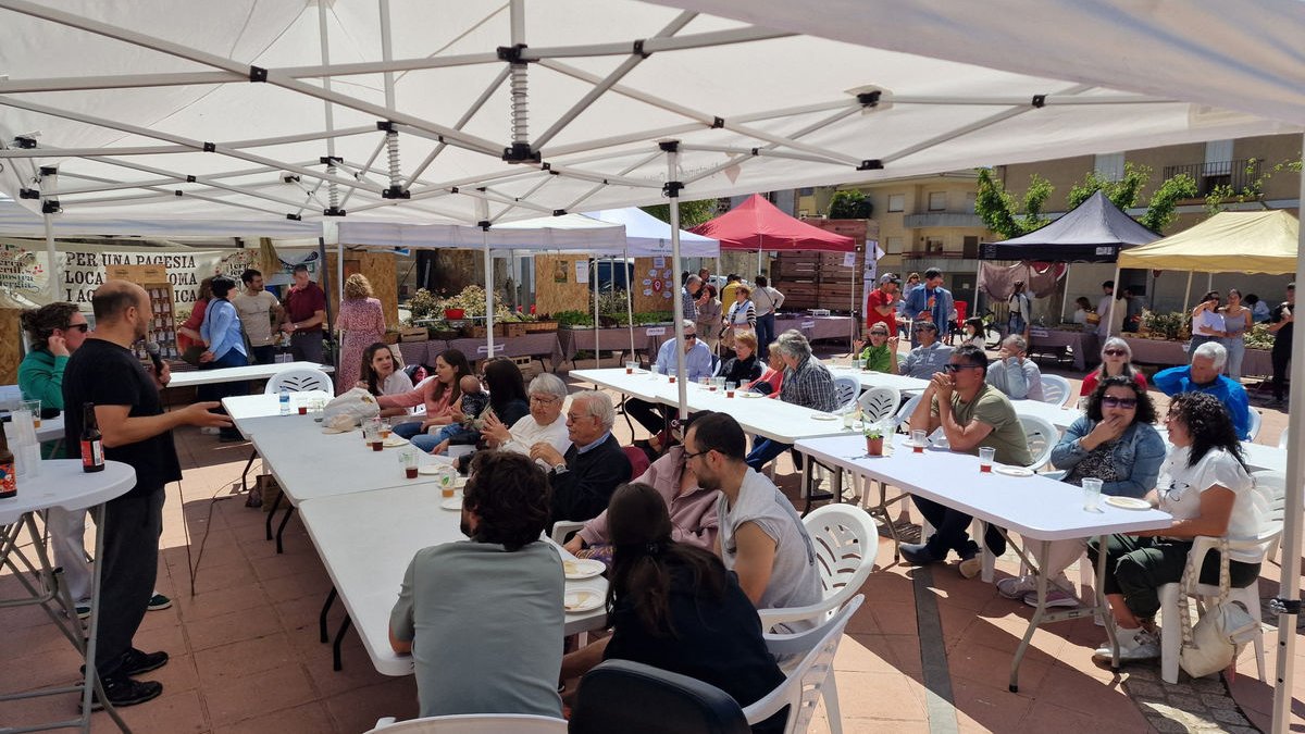 La cata de cervezas y quesos artesanos fue un gran éxito de participación. - AJUNTAMENT DE CASTELLSERÀ