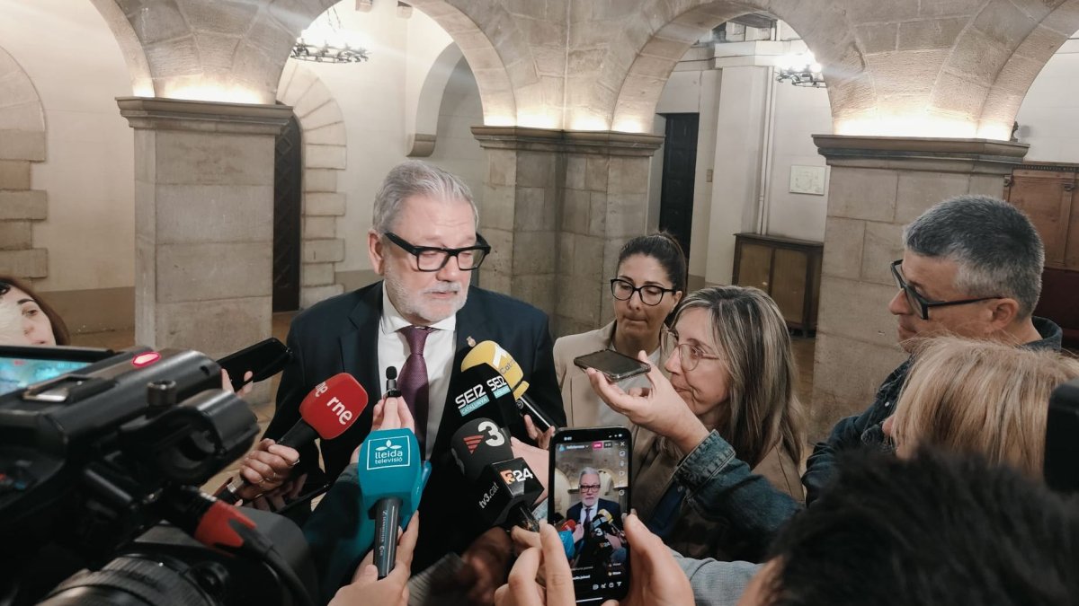 L'alcalde de Lleida atèn els mitjans aquest dimarts al matí.