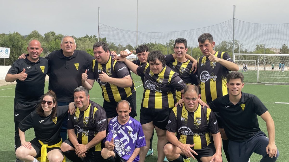 El CF Pardinyes inclusiu, a la Diada Enfutbola’t de la Catalana