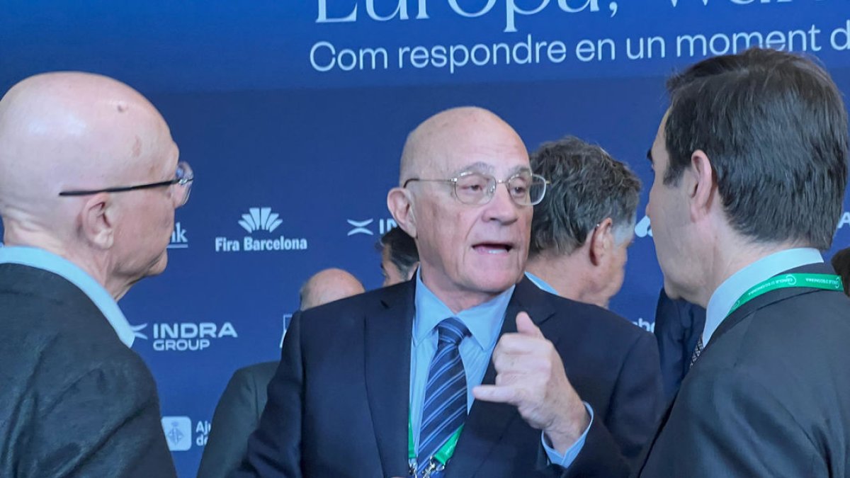 Torres i Oliu conversen en l’esdeveniment del Cercle d’Economia. - ACN