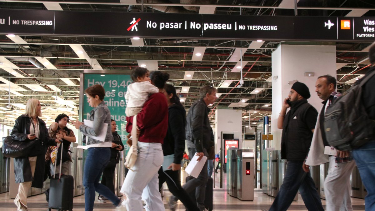 L'estació de Sants, a Barcelona.