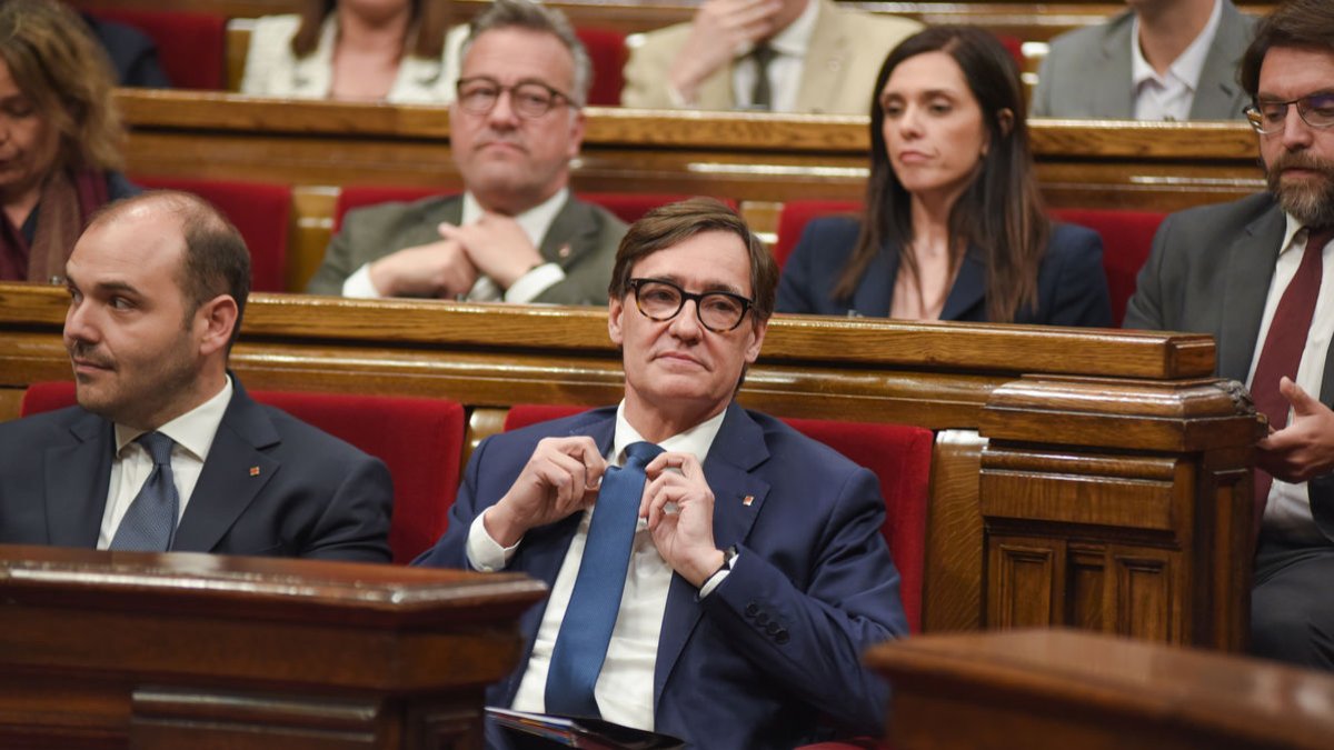 Illa, ahir durant el ple al Parlamente sobre l’apagada. - EUROPA PRESS