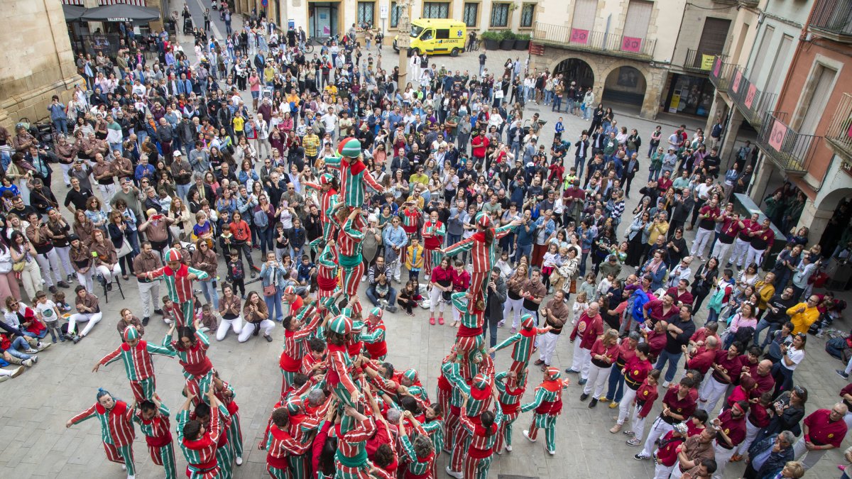 Un moment de la Diada Castellera.