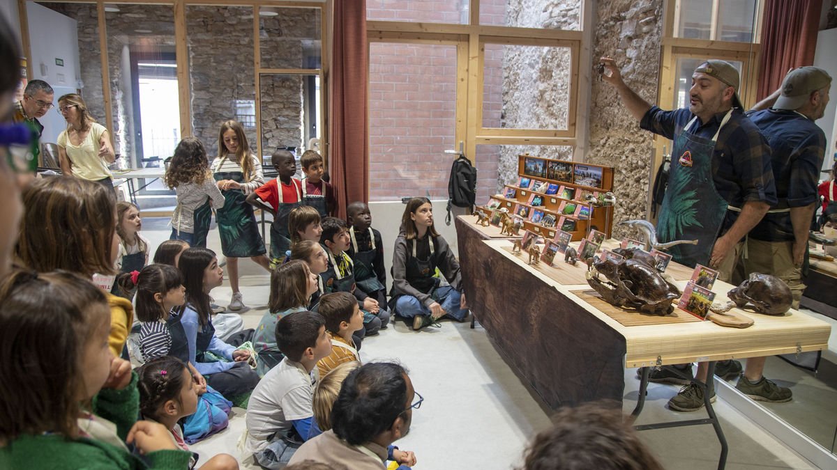Los talleres de Poty Ambienturas gustaron mucho a los más pequeños. - LAIA PEDRÓS