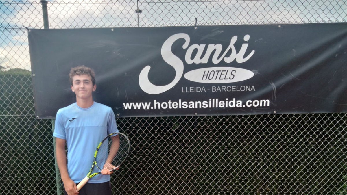 Victor Palomar, el único representante leridano en segunda ronda del ITF Junior del CT Lleida.