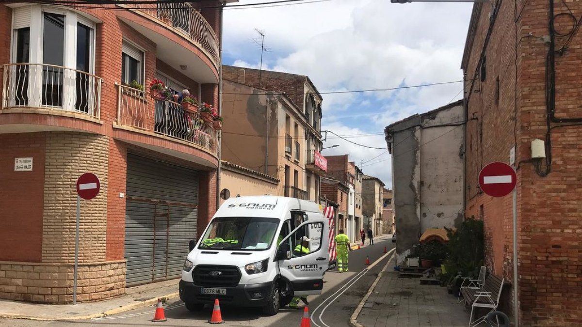 Els canvis han començat als carrers Major i Forn. - A.BELL-LLOC D’URGELL