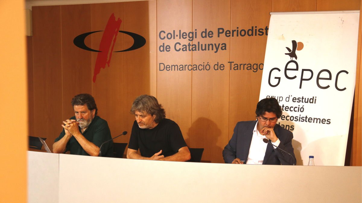 Gepec e Ipcena, en la rueda de prensa ayer en Tarragona. - ACN