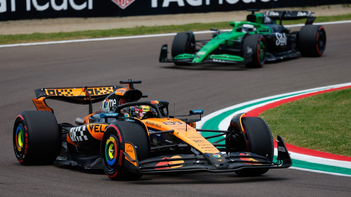 Piastri, ahir durant la sessió de qualificació a Imola. - EUROPA PRESS