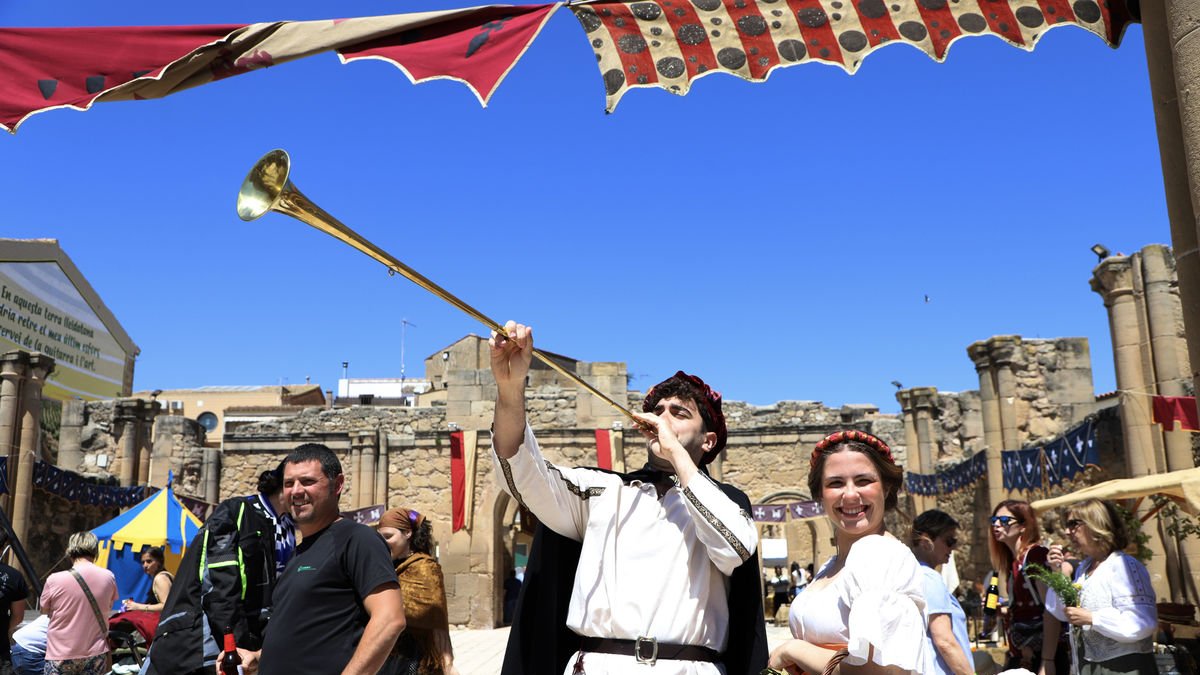 Durant la jornada es van poder veure recreacions històriques al poble. - MAGDALENA ALTISENT