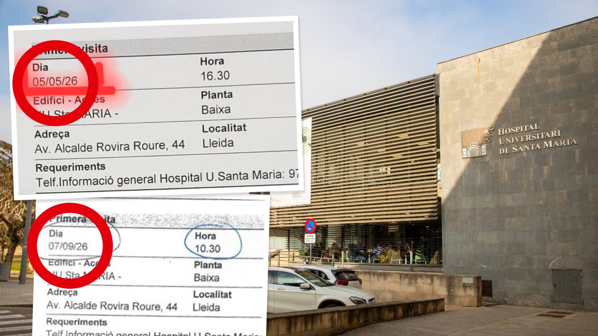 Esperas de año y medio en la sanidad pública en Lleida para tener una visita: “es surrealista”