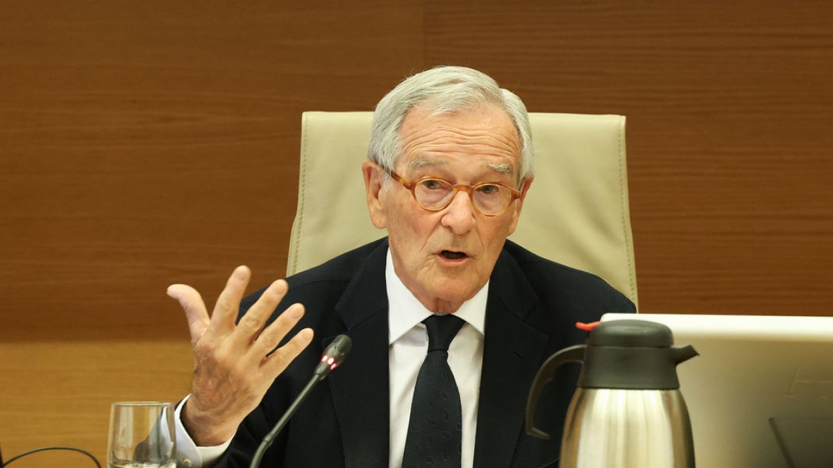 Xavier Trias declara sobre l’operació Catalunya al Congrés. - MARTA FERNÁNDEZ / EUROPA PRESS