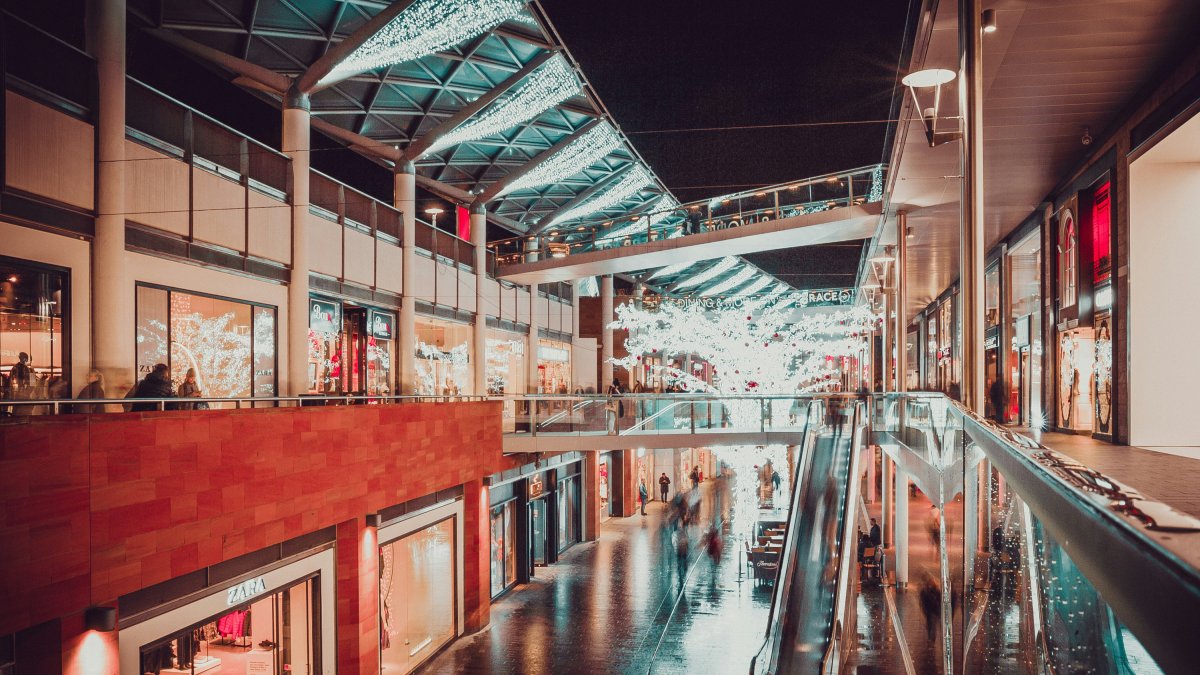Imagen de archivo de un centro comercial.