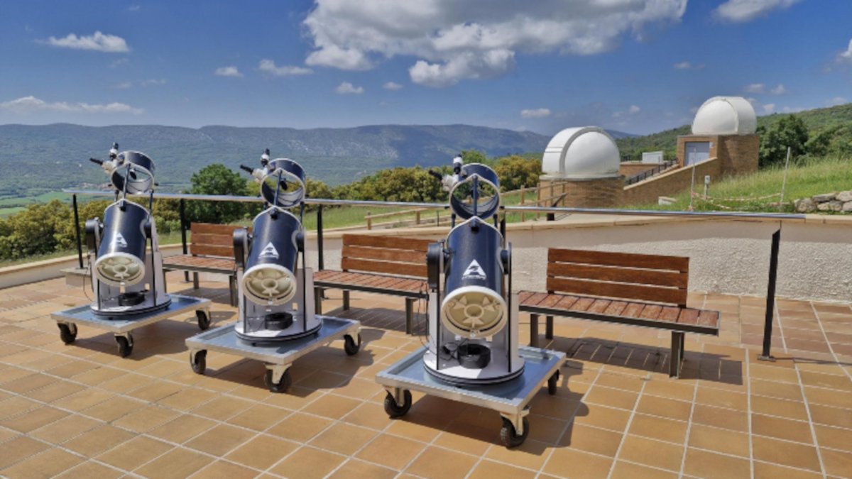 Els tres nous telescopis portàtils del PAM