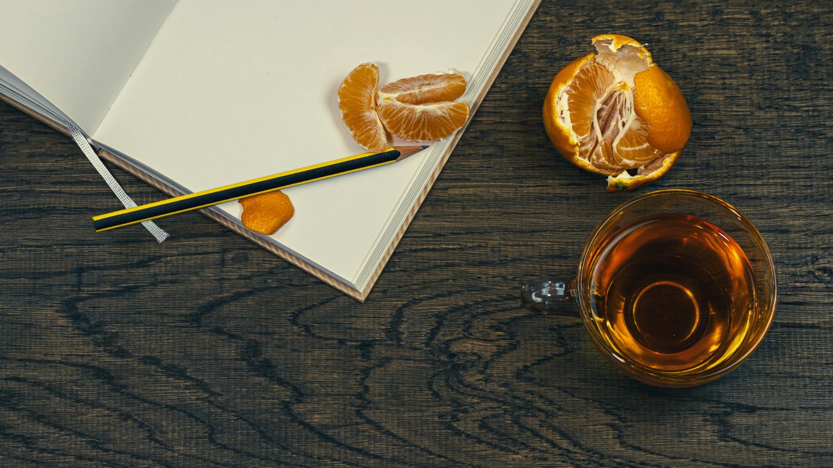 Té con mandarina.