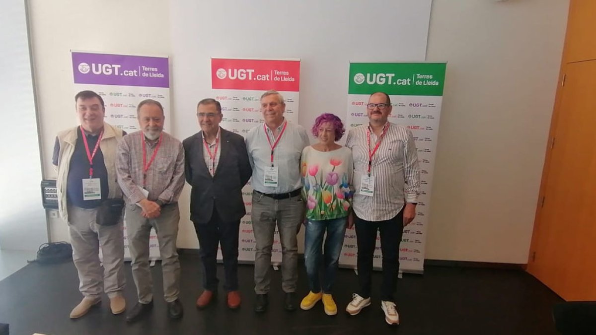 Imatge de la direcció després del congrés d’ahir. - UGT