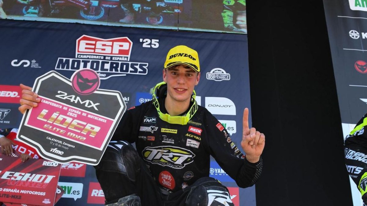 Adrià Monné mostra que és el nou líder de l’Estatal de MX 2.