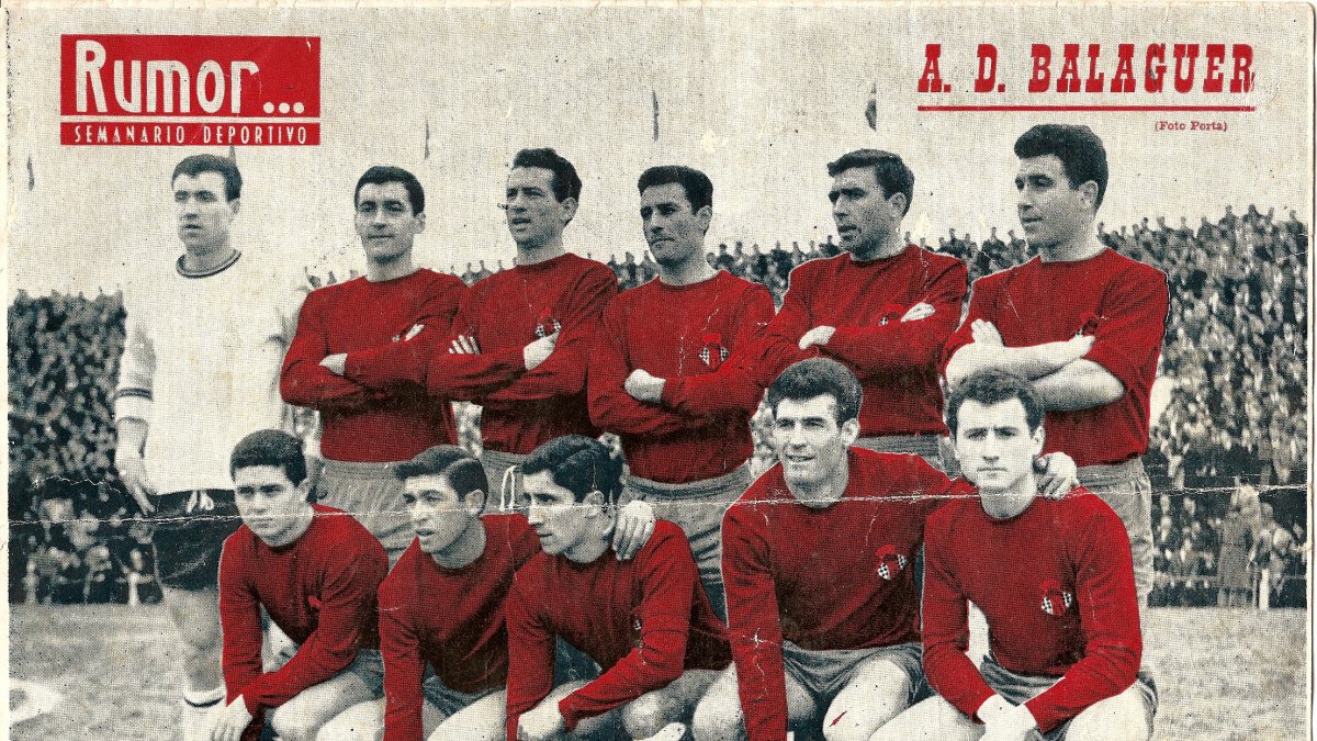 La primera y única vez que el Balaguer se enfrentó a la Unión Deportiva Lérida en el Camp d’Esports (temporada 64-65). Perdió 2-0 cuando todavía aspiraba al ascenso a Segunda A.