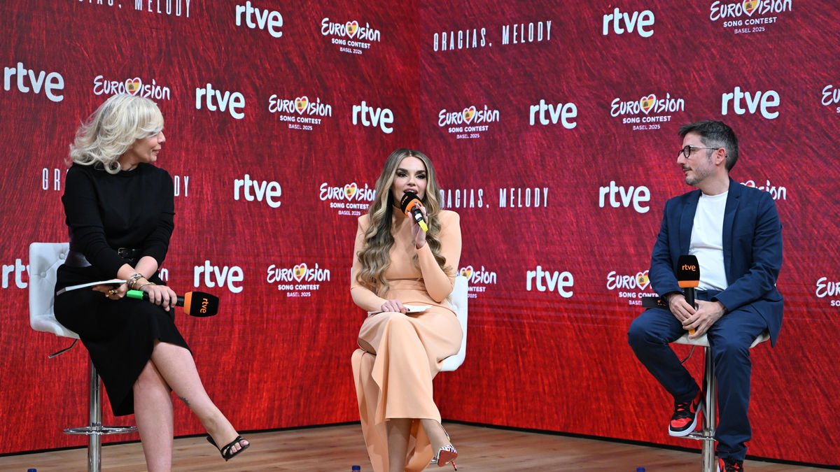 Melody, durante la rueda de prensa que ofreció en RTVE. - JOSÉ OLIVA / EUROPA PRESS
