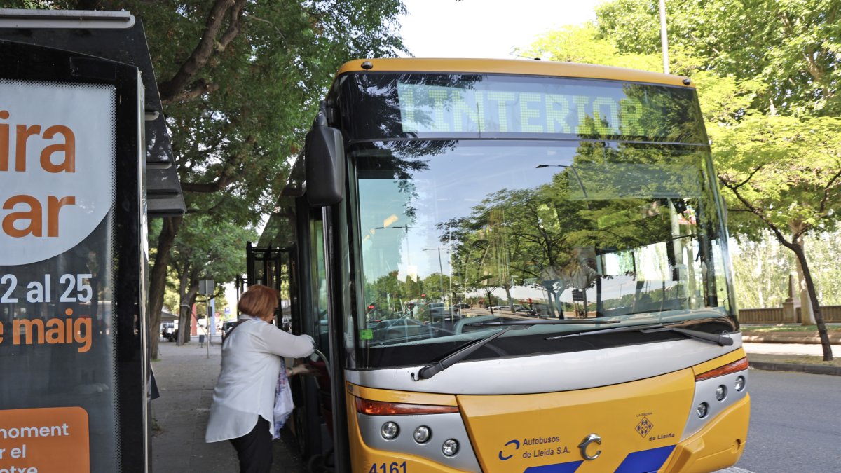 Un autobús urbà de Lleida.