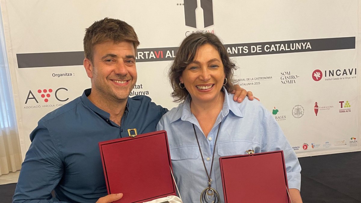 Gonzalo Ferreruela, del restaurant Ferreruela, i Montse Guardiola, de Celler del Roser, als Cataví.