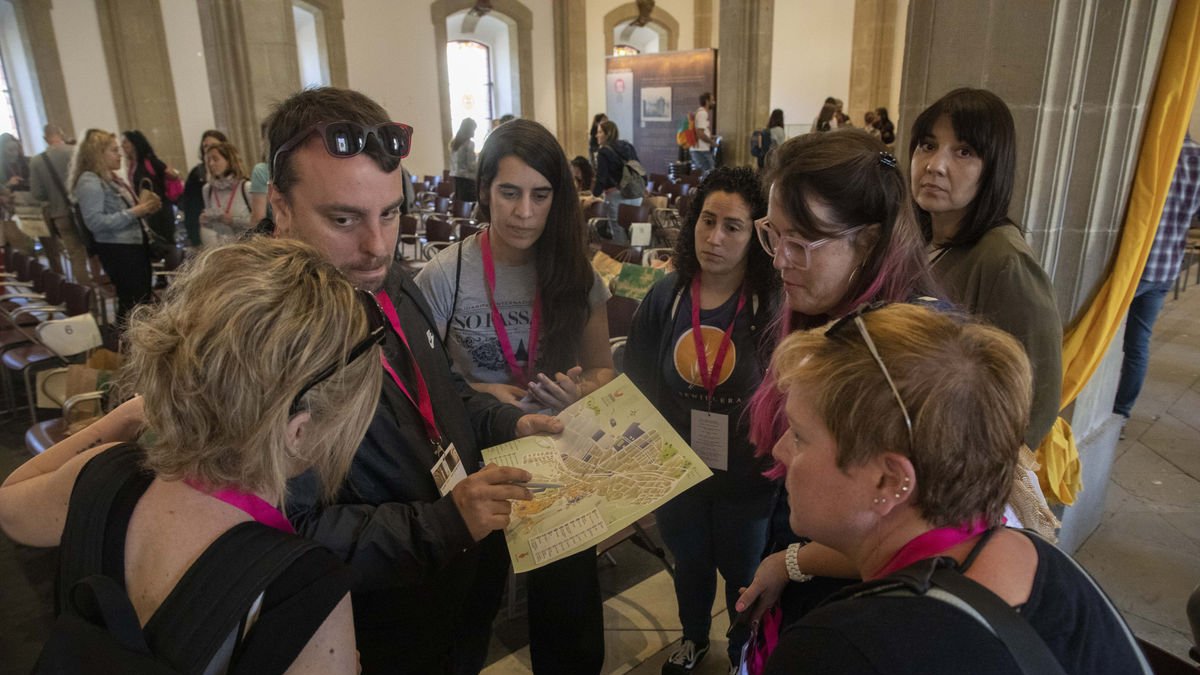 Una de las actividades fu na gincana tecnológica. - CARMINA MARSIÑACH